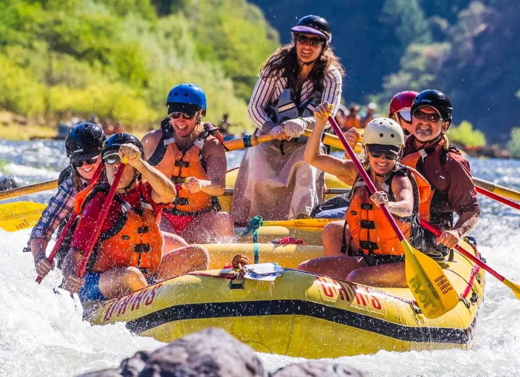 river rafting women